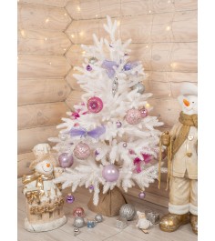 Ель искусственная Авелина белая 90см