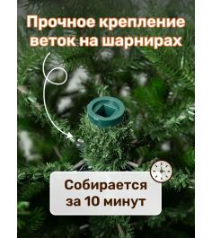 Ель искусственная Изящная 180 см, NWPE-LE180, 1 шт.
