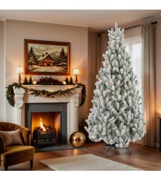 Ель искусственная Сказочная заснеженная 220 см...